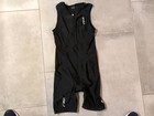 2xu Sleeveless Trisuit - Men s Large   Black New Tagless Half Zip 3 Pockets 