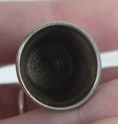 Antique Silver Tone Metal Dimpled Thimble Size 10