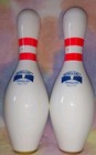 Amf Amflite Ii Vintage Bowling Pins Lot 2 Wibc Abc Usa Approved Plastic Coated