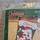 Bucilla Christmas 15  Jeweled Felt Applique Stocking Kit Santa  33092 Shhh  