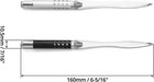 Qwork 2 Pack Metal Letter Opener - Ergonomic Grip Envelope Slitter  Sleek Sword
