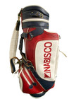 Nabisco Belding Leather Golf Bag 6-div With Rain Cover Bill Callahan Very Nice