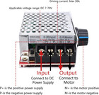 Pwm Motor Speed Controller Dc 7-70v 30a 12v24v60v70v Mini Speed Control Switch W