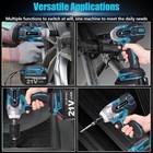 Electric Impact Wrench 1 2  550nm High Torque Drill Driver 2 Battery For Makita
