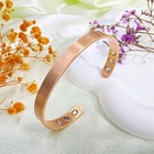 Pure Copper Magnetic Dome Bracelet  Arthritis Pain Therapy Men Women Cuff
