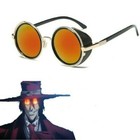 Hot Hellsing Alucard Vampire Hunter Tailored Orange Sunglasses Glasses Prop