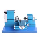 36w Mini Motorized Lathe Machine Metal Woodworking Hobby Teaching Diy Tool