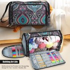 1x Knitting Yarn Storage Bag Case Crochet Hooks Thread Sewing Kits Organizer Bag