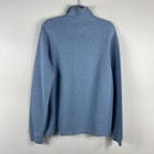 Polo Ralph Lauren Sweater Men s Medium Blue Quarter Zip 100  Cotton