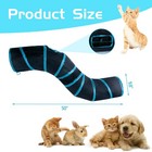 Sheldamy Cat Tunnel  S-2-way Tunnels For S-2 Way  Way Black   Blue