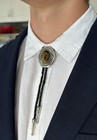 Totem Turquoise Mens Bolo Tie Bridegroom Wedding Necklace Western Cowboy Necktie