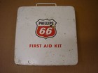Phillips 66 First Aid Kit Metal Box Vintage