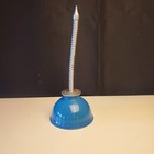 Vintage Eagle Thumb Pump Oil Can Oiler Dip Made In Usa Blue Silver Prop Or Use