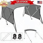 67 -72  W Durable 4 Bow Bimini Top For Boats - Marine Grade Pu-coated Canvas