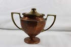Vintage Copper And Bronze Sugar And Creamer Set From Universal