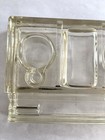 Antique 1900- 1940s Glass Ink Well And Pen Holder 7 5   x5 5   