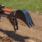 Titan Attachments Skid Steer Fronthoe 24  Bucket And Thumb  Excavator Attachment