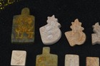 23 Large Ancient Greek Roman   Sasanian Lime Stone Intaglio Seal Amulet Beads