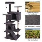 54  Sturdy Cat Tree Tower Activity Center Large Playing House Condo For Rest