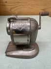 Vintage Boston Champion Pencil Sharpener Desktop Pinch Feed Hand Crank Made Usa 