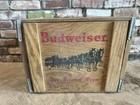 Vintage Budweiser Wooden Beer Crate Box Clydesdale Horses Anheuser Busch