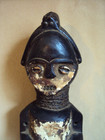 Rare Vintage 21  Royal Ambete Power Statue African Carving  