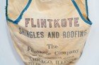 Vtg Flintkote Cloth Carpenters Nail Apron Tote Newspaper Shoulder Bag Chicago Il