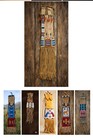 6 Pcs Handmade Sioux Native American Style Beaded Pipe Bag Tobacco Cover Pouch