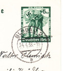 Germany Patriotic Postal Card Ppc  Early 3rd Reich 1938