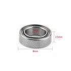 100 Pcs 5x8x2 5 Mm Metal Shielded Ball Bearing Bearings Mr85zz 5 8 2 5