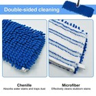 3 Pack Mop Heads Replacements Compatible For Ocedar Dual-action Microfiber Fl   