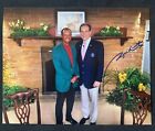 Jim Nantz With Tiger Woods Autographed 8x10 Photo