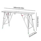  Folding Scaffolding Portable Work Platforms Step Ladder Height Adjustable