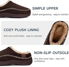 Men s Memory Foam Moccasin Slippers Warm Plush Indoor Outdoor House Shoes Gift