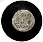 Roman Imperatorial  Julius Caesar  46 Bc  Silver Denarius  Ngc Choice Fine