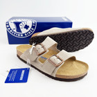 Birkenstock Arizona Taupe Soft Footbed Suede Leather Women s And Men s Sandals