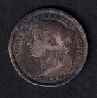 Canada 1893 10c Ten Cent Silver Coin Queen Victoria Flat Top Obv 5  925 Silver