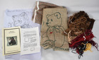 Yankee Peddler Bear Butterfly Rug Hooking Pillow Kit Marie Azzaro Dorr Mill 803