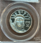 1998 W Platinum Proof American Eagle  50 1 2 Oz Pcgs Pr69