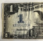 1899 Black Eagle One Dollar Bill  1 Silver Certificate Large Note X30766235a