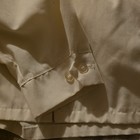 Vintage Sears Men s Beige Full Zip Cotton Jacket Xl Regular Fit  Point Collar 
