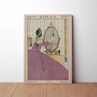 Vintage Vogue Vanity Mirror Fashion Cover Poster Print 24x36 Decor Art