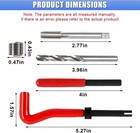 30pcs M6 X 1 0mm Thread Repair Insert Kit  Metric Helicoil Kit Compatible Hand T