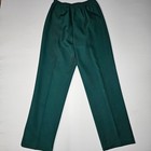 Cape Cod Match-mates Womens 14 Pants Green Elastic Waist Stretch Straight Leg