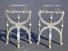 Pair Of Antique Coffin Stands Complete  Excellent  Cond  Funeral Casket Biers