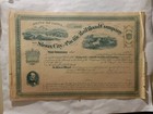 Rare 1800 s Sioux City   Pacific Railroad Co Stock Certificate      Horses      