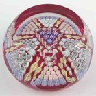 Perthshire Pp5 1996-1997 Millefiori Twist Triangular Pattern Faceted Paperweight