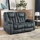 Ebello Loveseat Recliner Sofa For Living Room 2 Seat Reclining Manual Sofa Chair
