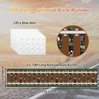 3 Pack 24 Inch X 10 Ft Western Plastic Railroad Track Aisle Runner Party Deco