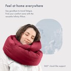 Travel Neck Pillow - Versatile Soft 360 Support Scarf  burgundy 